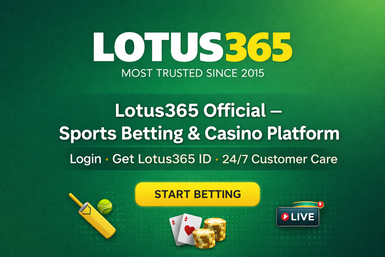 Lotus365 Official - A Complete Guide to Lotus365 Login, Lotus365 ID, and Customer Care